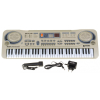 Beżowy Keyboard dla dzieci 5+ Mikrofon + Nagrywanie + USB MP3 - model nr 811